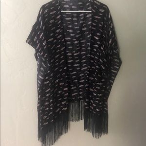 👘 Feather and Fringe Kimono